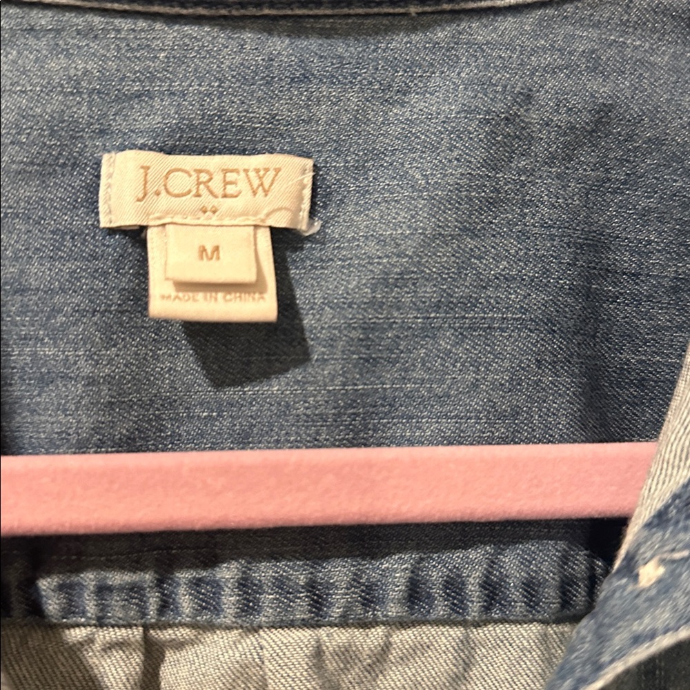 J. Crew Blue Denim  Dress - Picture 2 of 7